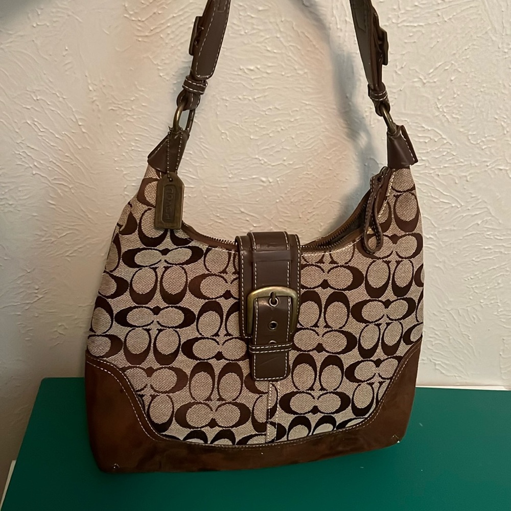 Coach vintage brown Cs hobo shoulder bag